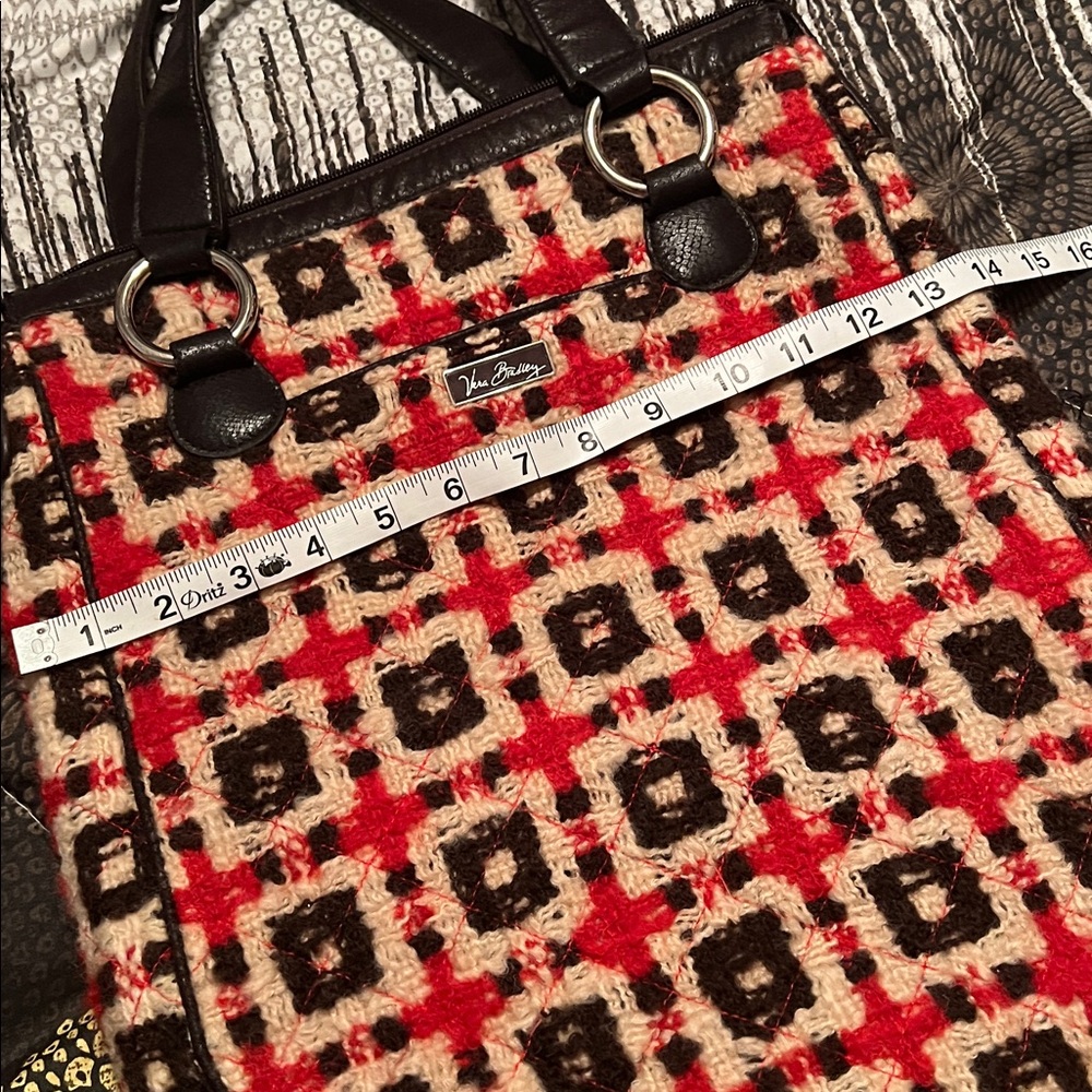 vera bradley wool tote - Picture 3 of 7